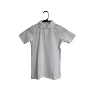 Tom Sawyer Youth Small‎ Short Sleeve White Polo